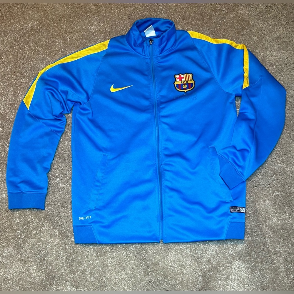 2011-2012 Nike Mens LargeBarcelona‎ N98 Track Jacket Blue Barcelona FCB